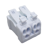 Connecteur de câble auto-bloquant à connexion rapide BELEKS, 2 pôles, 2P, bornier, boîtier PA66/PP, contacts en cuivre, LED, 24A, 450V