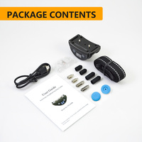 Grünes Nylon Wiederaufladbares Hunde-Erziehungshalsband mit LED-Digitalanzeige, Wasserdicht IP65, Einstellbare Empfindlichkeit, Bellkontrolle und Training