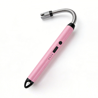 Briquet à bougie flexible rechargeable pour usine, OEM et vente en gros, USB-C, coupe-vent, affichage de la batterie