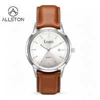 Montre de luxe pour homme musulman de haute qualité, bracelet en acier inoxydable, montre à quartz personnalisée, cadran lumineux, personnalisable