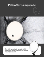 Kit d'éclairage LED Softbox d'usine avec support de 2 m, panneau circulaire de 50*70 cm, lumière d'appoint pour studio photo et vidéo