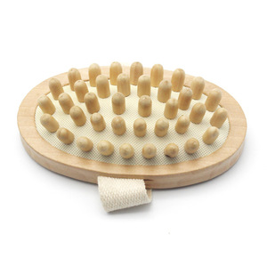 Naturholz Anti Cellulite Massage gerät Körper abnehmen Zirkulation bürste Muskel Relax <span class=keywords><strong>Palm</strong></span> Sauna Spa Bad Massage - Product Image 3