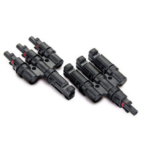 Connecteur T PV type T <span class=keywords><strong>solaire</strong></span> deux trois quatre cinq mâle femelle connecteur de carte de module de batterie - Product Image 2