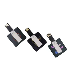 Novo Atacado personalizado plástico USB Key 4GB a 64GB Unidades Flash USB USB2.0 3.0 Stick Cartão Quadrado PenDrive