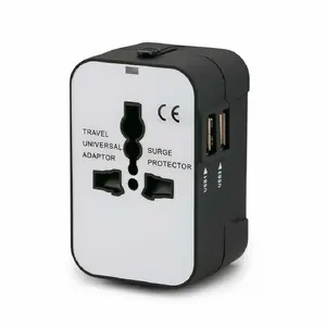 Convertidor de adaptador de viaje Universal 2023 US EU AUS UK enchufes al mundo global con USB y adaptador de viaje Universal tipo C