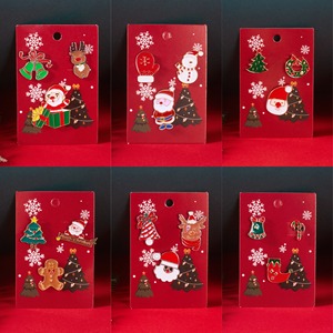Broche de Metal con Diseño de Alce Navideño, Juego de 3 Piezas, con Tarjeta de Papel, Pin de Solapa Esmaltado, Lindo y Suave - Product Image 4
