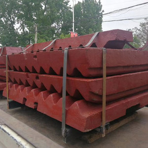 C160 Crusher Wear Accessories Fixed Jaw Plate Mn18Cr2 High Manganese Castings ASTM Certified Ore Mining 1 Piece MESTONE - Product Image 3