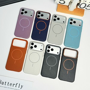 เคสโทรศัพท์หนัง PU ลายลิ้นจี่แบบแม่เหล็กสุดหรู สำหรับรุ่น 16 15 14 Plus Pro ป้องกันการกระแทก พร้อมฝาปิดแม่เหล็กแบบยืดหยุ่น - Product Image 2
