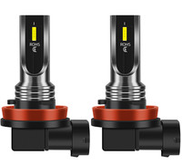 Phare antibrouillard à LED pour Automobile, blanc, bleu glacé, jaune, couleur H8/H11, CSP, perles de puce, phare Automobile