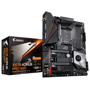 Tarjeta Madre Gigabyte <span class=keywords><strong>X570</strong></span> <span class=keywords><strong>Aorus</strong></span> <span class=keywords><strong>Pro</strong></span> WiFi Compatible con 3700x / 3800x / 3900x (AMD <span class=keywords><strong>X570</strong></span> / Socket AM4) Compatible con CPU AMD <span class=keywords><strong>X570</strong></span> DDR4 - Product Image 1