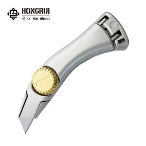 Couteau utilitaire pour projets de bricolage en aluminium pour la découpe de toitures, lame fixe en acier avec crochet en alliage d'aluminium, compatible OEM - Product Image 1