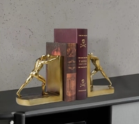 Nordique créatif Hercules livre poussoir écologique résine artisanat pour bureau et salon élégant armoire à vin étagère ornement