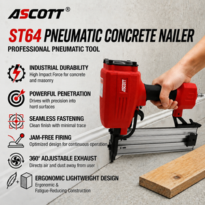 <span class=keywords><strong>Clavadora</strong></span> Neumática Industrial y <span class=keywords><strong>para</strong></span> Bricolaje ST64 <span class=keywords><strong>para</strong></span> Fijación de Madera a Concreto, Herramienta de Fijación de 18-64 mm, Pistola de Clavos de Acero <span class=keywords><strong>para</strong></span> Concreto de Alta Resistencia - Product Image 3