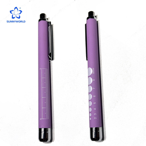 नर्स डॉक्टरों के लिए छात्रों के लिए पेंडल के साथ मेडिकल पेन लाइट, छात्र गेज और शासक के साथ पुनः प्रयोज्य चिकित्सा प्रकाश - Product Image 1