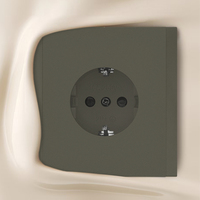 Enchufe de Pared WESA 16A, 1 Tomacorriente, Estándar Europeo Schuko, Diseño Moderno y Lujoso