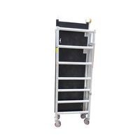 Mini tour d'échafaudage en alliage d'aluminium durable haute performance pliable pour une application sur scène