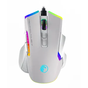 OEM Mouse Optik RGB Lampu Keren Tipe-c Dapat Diisi Ulang Nirkabel Mouse Gaming Profesional untuk PC Komputer Laptop Desktop Notebook