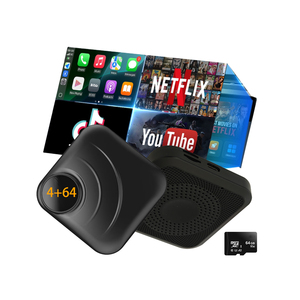 Không dây Carplay Adapter cho iPhone & Android tự động với Netflix Youtube Hỗ trợ TF thẻ 4 gam Sim GPS navigation 4 + 64 gam thông minh ai hộp - Product Image 1