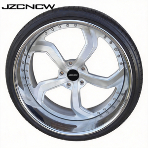 JZCNCW Jantes forgées 3 pièces 30x10 30 pouces 5X112 5X120mm à déport profond pour X5 X6 X7 S550 GT GTC, pour voitures particulières et pneus - Product Image 3