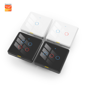 Interrupteur intelligent Tuya WIFI, verre trempé 2.5D, interrupteur lumineux, port Type-C, RF433, Alexa, <span class=keywords><strong>Google</strong></span> <span class=keywords><strong>Home</strong></span>, interrupteur mural, minuterie - Product Image 1
