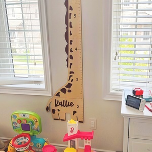 3D biểu đồ tăng trưởng cai trị trẻ em bằng gỗ đo thước khổng lồ tường cai trị bằng gỗ chiều cao hội đồng quản trị - Product Image 1