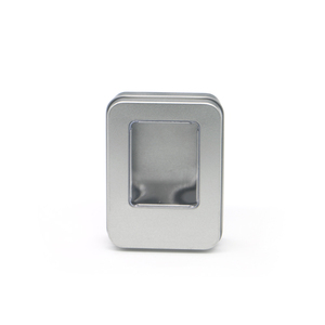 Kinh Doanh chơi trò chơi thẻ kim loại hộp thiếc lưu trữ kim loại <span class=keywords><strong>tin</strong></span> với xem qua - Product Image 3