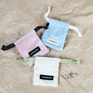 Bolsas de Terciopelo con Logotipo Personalizado, Serie Candy, con Cordón y Estampado en Relieve, Bolsa de Terciopelo Suave y Colorida para Empacar Regalos de Joyería - Product Image 2