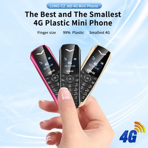 Super Mini Telefon J60 4G-Netzwerk Mobiltelefon Kabellose Bluetooth-Tastatur Taschen-Handy Wecker SOS MP3-Player Rekorder - Product Image 1