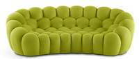 Canapé modulaire moderne, fauteuil design football, forme rectangulaire, salon, hôtel, tissu, rembourrage en éponge, ensemble de fauteuils bulles