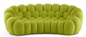 モダンなセクショナルソファアームチェア、フットボールデザイン、長方形、リビングルーム、ホテル、ファブリック、スポンジ入り家具、バブルチェアセット - Product Image 3