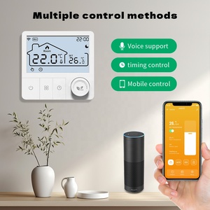 <span class=keywords><strong>Thermostat</strong></span> intelligent <span class=keywords><strong>sans</strong></span> <span class=keywords><strong>fil</strong></span> moderne RF868 avec plusieurs méthodes de contrôle pour une utilisation en intérieur dans les hôtels, les appartements, installation facile, Wi-Fi - Product Image 2