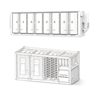 Systèmes de stockage d'énergie 261 kWh, conteneur de batterie au lithium solaire BESS extérieur et stations de recharge DC pour véhicules électriques 240 kW