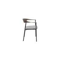 Chaise de salle à manger moderne minimaliste économique à structure métallique bon marché fauteuil de bureau à dossier en plastique grain de bois