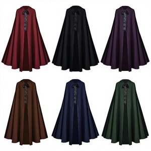 Nouvelle cape de cosplay de Grim Reaper médiéval en polyester unisexe pour adulte, costume de scène d'Halloween, en stock en usine - Product Image 2