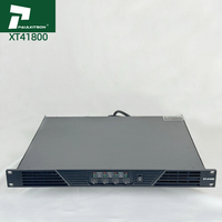 Amplificateur de puissance professionnel Paulkitson XT41800 de classe D à 4 canaux 4x1800W pour utilisation sur scène, construction métallique, impédance 4 ohms