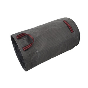 ถุงเก็บใบไม้ในสวนแบบหนาเคลือบ PP กันน้ำ ถุงใส่ขยะสำหรับปุ๋ยหมัก สีเทา-ดำ - Product Image 5