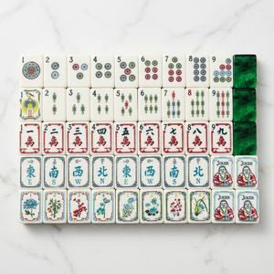Premium Winslow 1920 Green American Mahjong Set 160 Tiles Luxury Family <b>Entertainment</b> Game Gift American Mah Jongg Tiles - Product Image 1