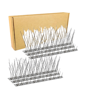 Pointes d'oiseaux solides en acier inoxydable 316 50cm Protection du quai du toit des zones côtières | <span class=keywords><strong>Anti</strong></span>-<span class=keywords><strong>mouette</strong></span> | <span class=keywords><strong>Anti</strong></span>-nidification de qualité marine facile - Product Image 1