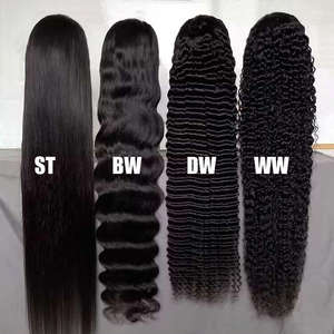 Pelucas de Cabello Humano Virgen Vietnamita Grado 15A de Proveedor, Sin Pegamento con Encaje Frontal HD Completo, Pelucas de Encaje Frontal HD de Cabello Indio Virgen con Cutícula Alineada - Product Image 1