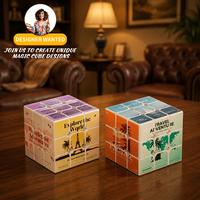 Cube de vitesse magnétique OEM 3x3 Moyu RS3M V5 personnalisable, style GAN, jouet promotionnel pour événements marketing