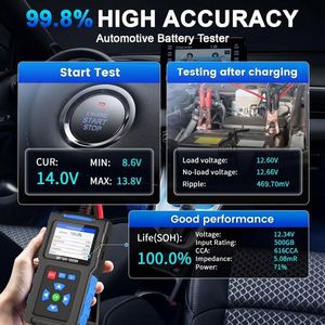<b>Battery</b> Load <b>Tester</b> 12V/24V Automotive 20-2000 CCA Car <b>Battery</b> & Alternator <b>Tester</b> OLIVER Fitment BT300 - Product Image 3