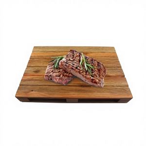 Plateau de service en bois naturel durable et non toxique, couleurs personnalisables, forme irrégulière, pour une vie durable, décoration de la maison, repas - Product Image 1