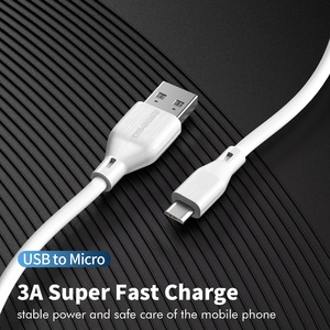 ESEEKGO G-11A Cable de Datos USB a Micro USB de 3.3FT/1M, Cable de Carga para Computadora y Dispositivos Móviles, Color Blanco - Product Image 3
