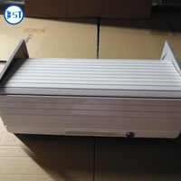 8mm Épaisseur 45mm Largeur Lattes Verticale En Plastique Volet Roulant Porte pour Bois Acier Cuisine Tambour Porte avec Rail