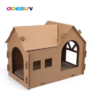 Papel reforçado personalizado de gato, brinquedo ecológico de 8 formatos, arranhador de gato, móveis de casa e animal de estimação