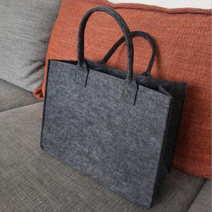Bolso Tote de Fieltro para Mujer, Venta al Por Mayor de Fábrica, con Cierre Personalizado, Bolso de Mano Económico - Product Image 5