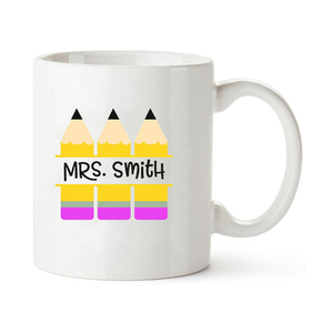 Tazas de café de cerámica blanca personalizadas, regalo de día y vacaciones para <span class=keywords><strong>maestro</strong></span>, con calcomanías de logotipo, 11oz - Product Image 5