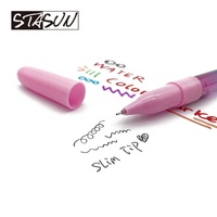 STASUN stylo à paillettes mignon promotionnel stylo gel à paillettes mignon nouveauté en plastique personnalisé rempli de liquide stylo à bille flottante à paillettes