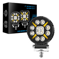 Phare de travail LED rond de 4 pouces 20W DC9-80V 2000LM IP67 Combo Blanc DRL pour camion et chariot élévateur