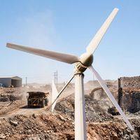 GWS-10KW Générateur éolien horizontal 10KW pour base de télécommunications, démarrage à 2,5 m/s, 3 pales en PRV, PMSM 380V, IP54, qualité industrielle, 6,5 m de portée éolienne